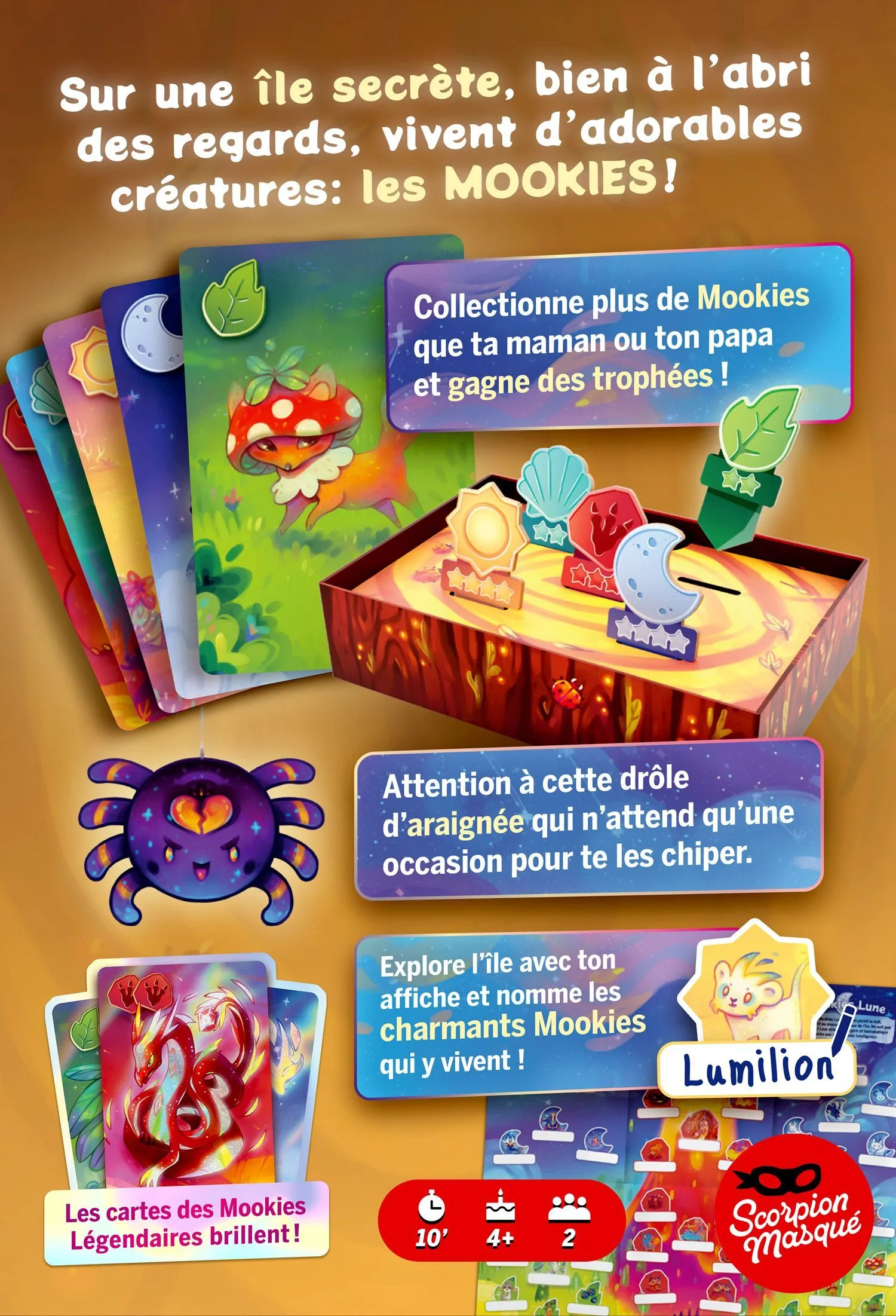 L'île des Mookies - Dos boîte de jeu