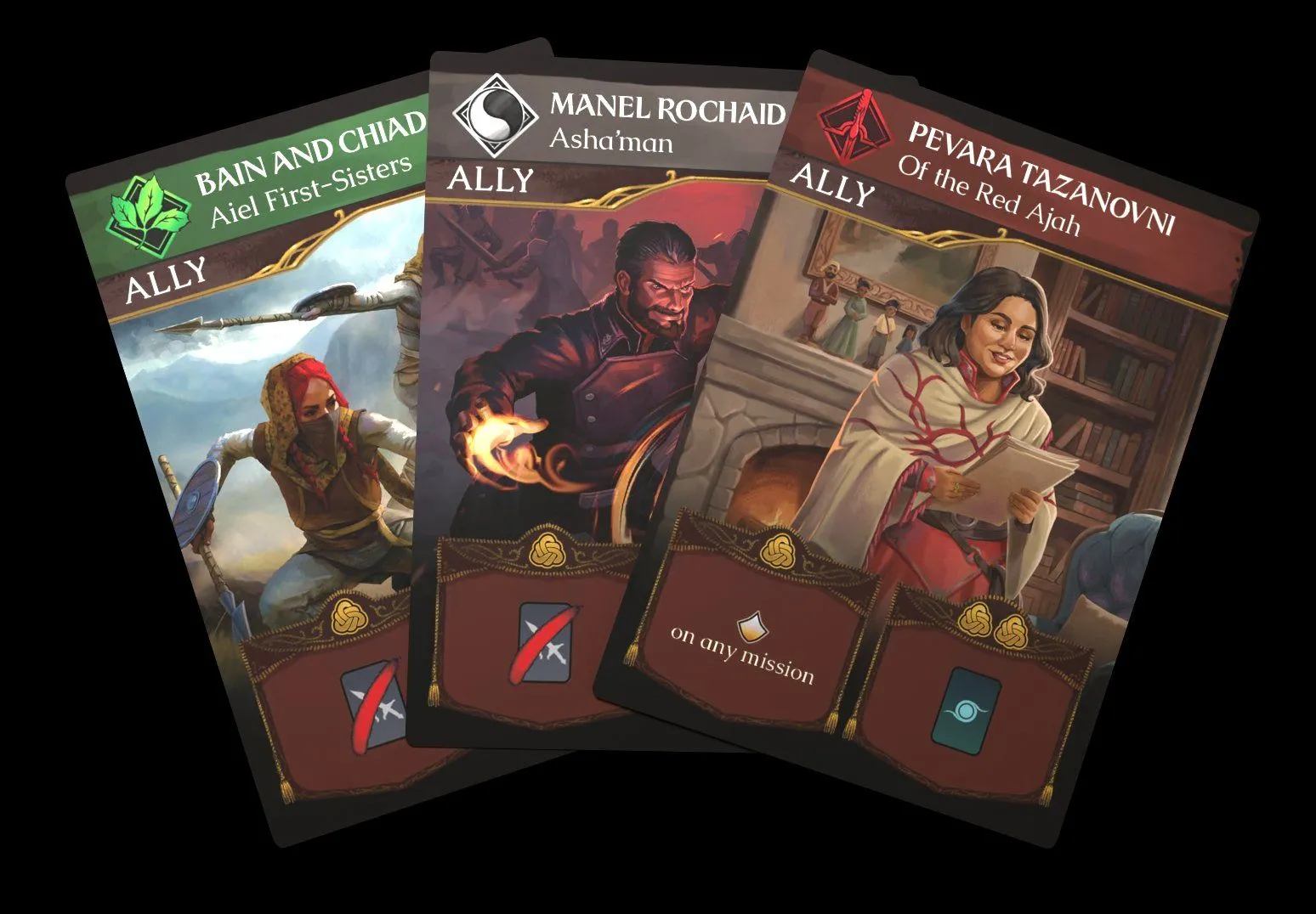War of the Dragon: The Wheel of Time - Cartes Alliés