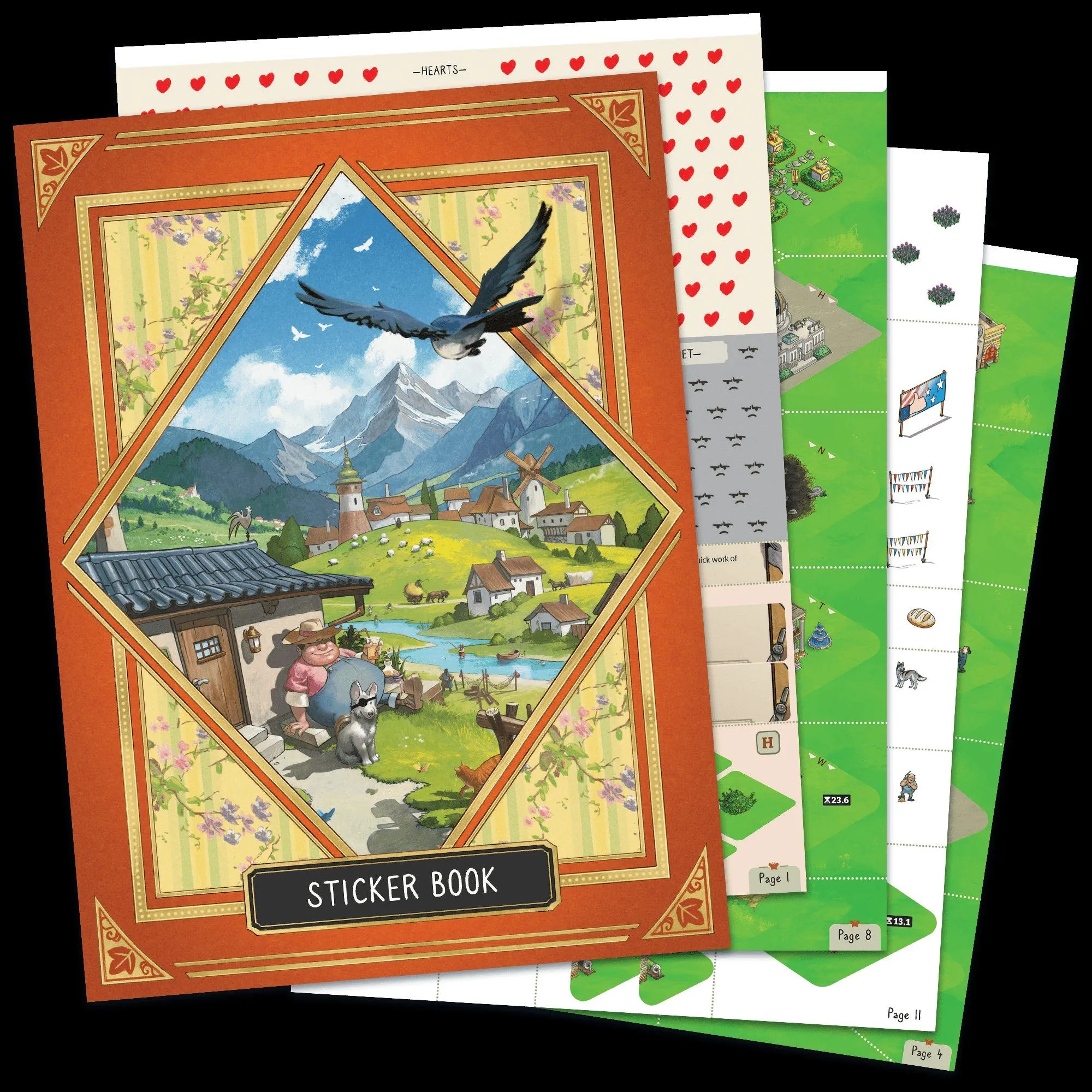 cozy stickerville sticker book