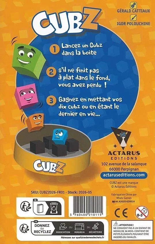 Cubz - dos boite
