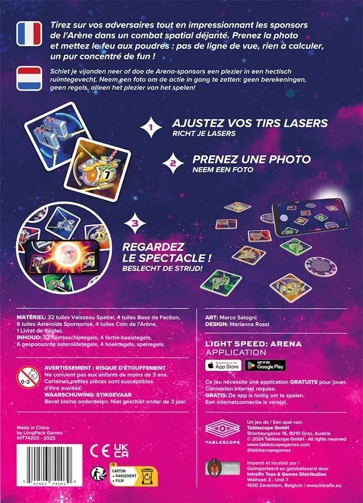 Light Speed Arena - dos de la boite