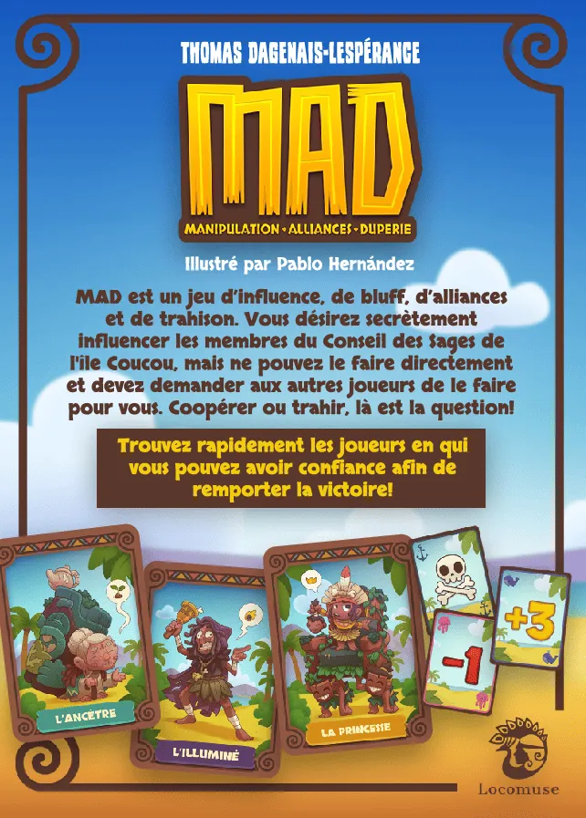 MAD - Dos de la boîte