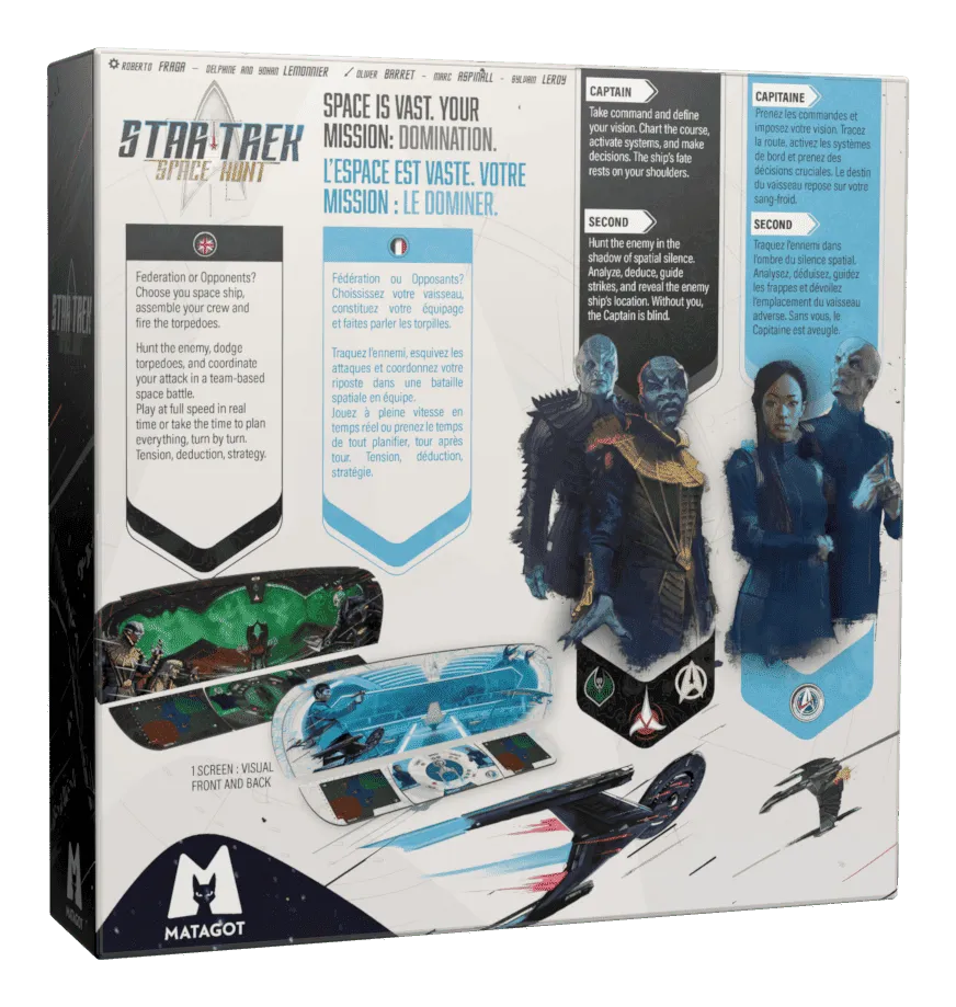Star Trek: Space Hunt - Dos de la boîte